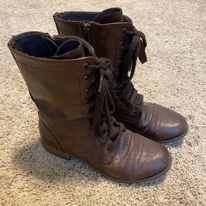 Brown Combat Boots